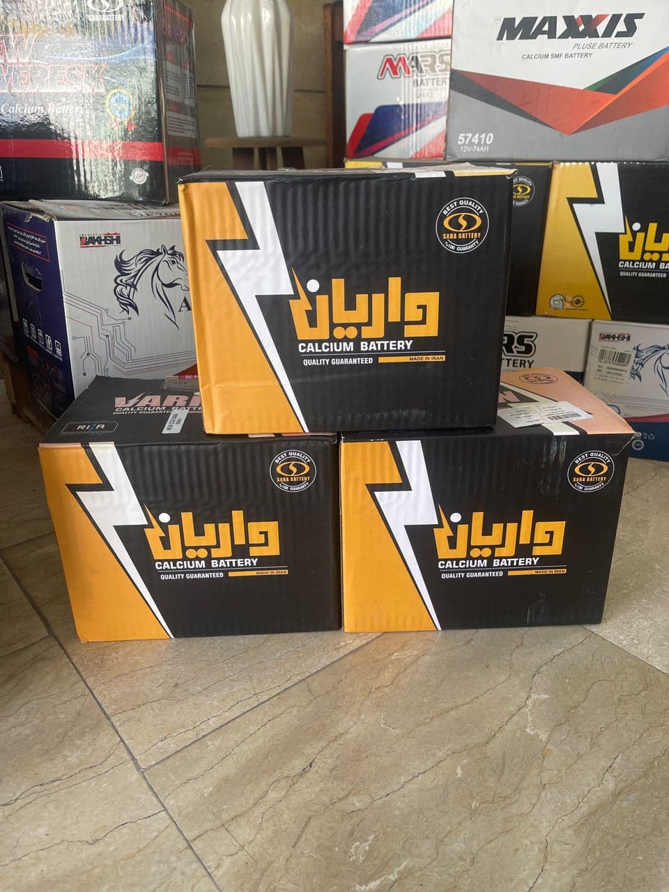 فروش و نصب و عیب یابی باطری ماشین بیرقیان در چالوس