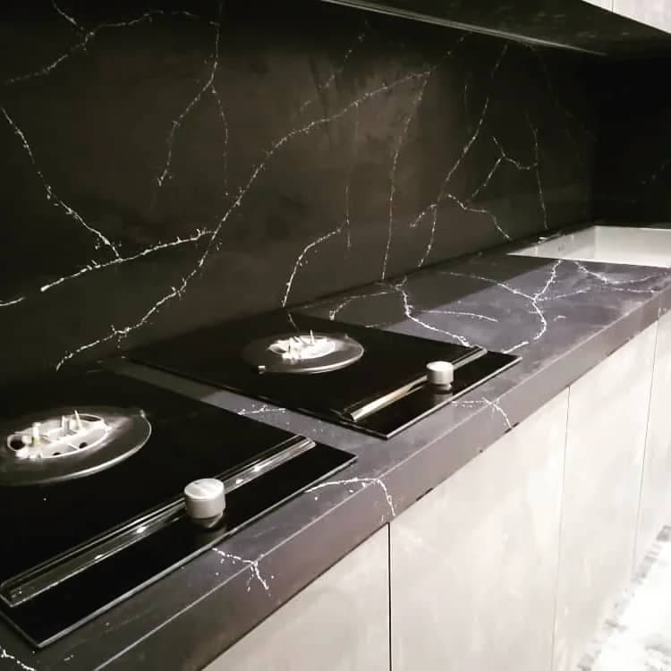 طراحی و اجرای صفحه کابینت کورین و کوارتز برادران هدایتی در جاجرود