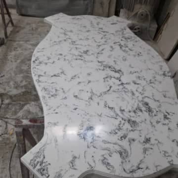 طراحی و اجرای صفحه کابینت کورین و کوارتز برادران هدایتی در جاجرود