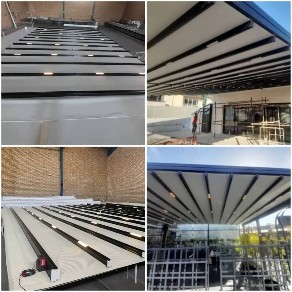 ساخت سقف ثابت و متحرک استخر شرکت راحت بام ایمن کرج