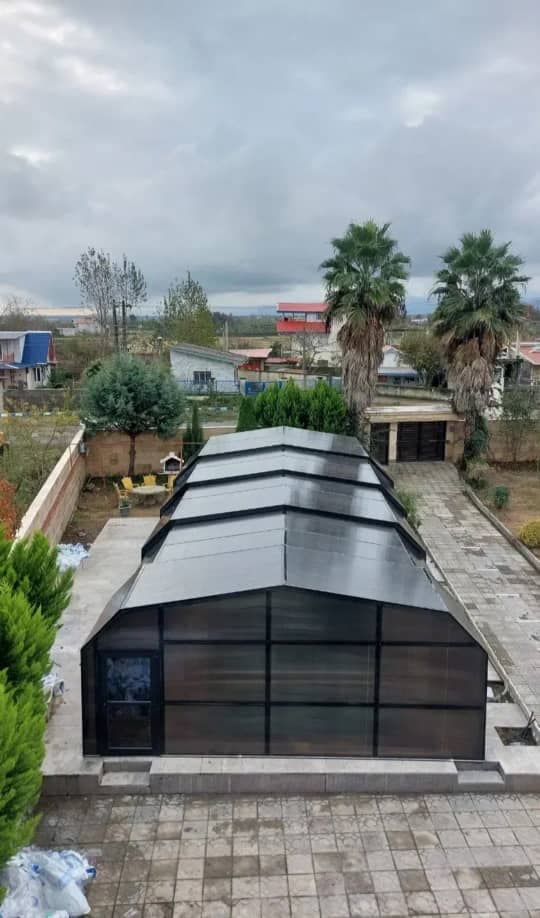 ساخت سقف ثابت و متحرک استخر شرکت راحت بام ایمن کرج