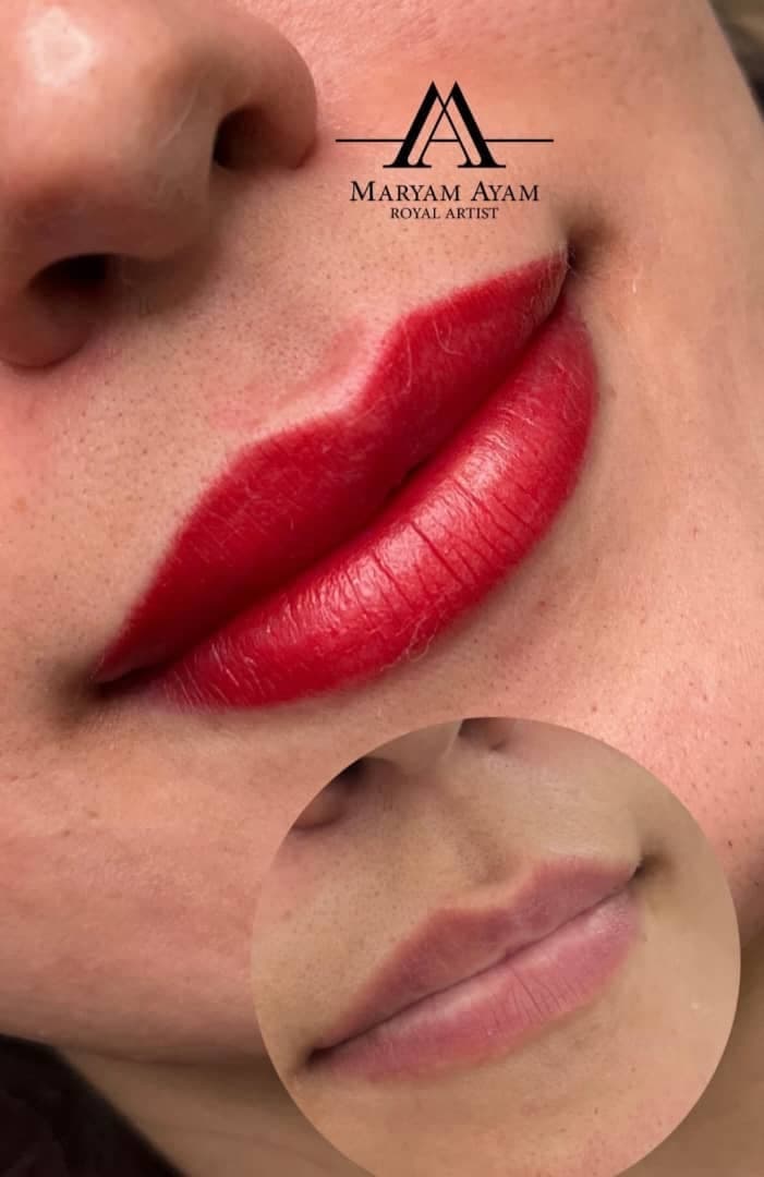 خدمات آرایش دائم میکروبلیدینگ و فیبروز مریم ایام در کرمانشاه