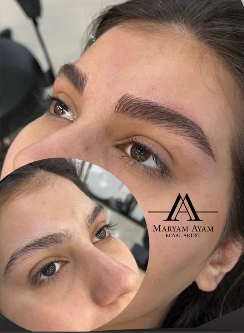 خدمات آرایش دائم میکروبلیدینگ و فیبروز مریم ایام در کرمانشاه