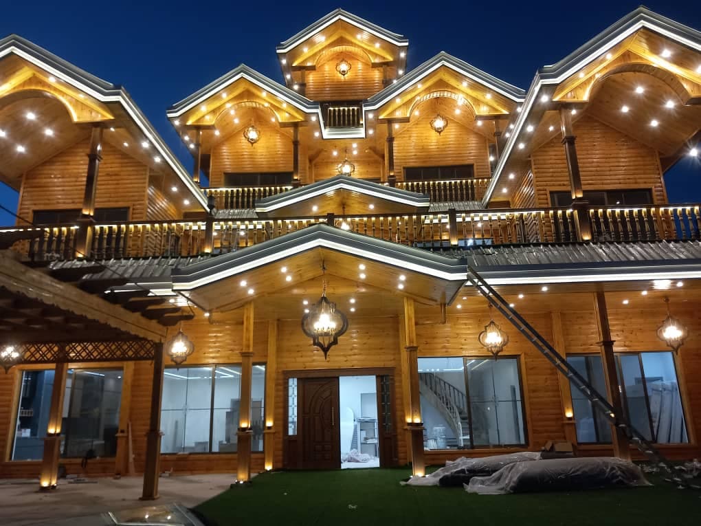 ساخت کلبه و آلاچیق چوبی آرتن وود در کردان کرج