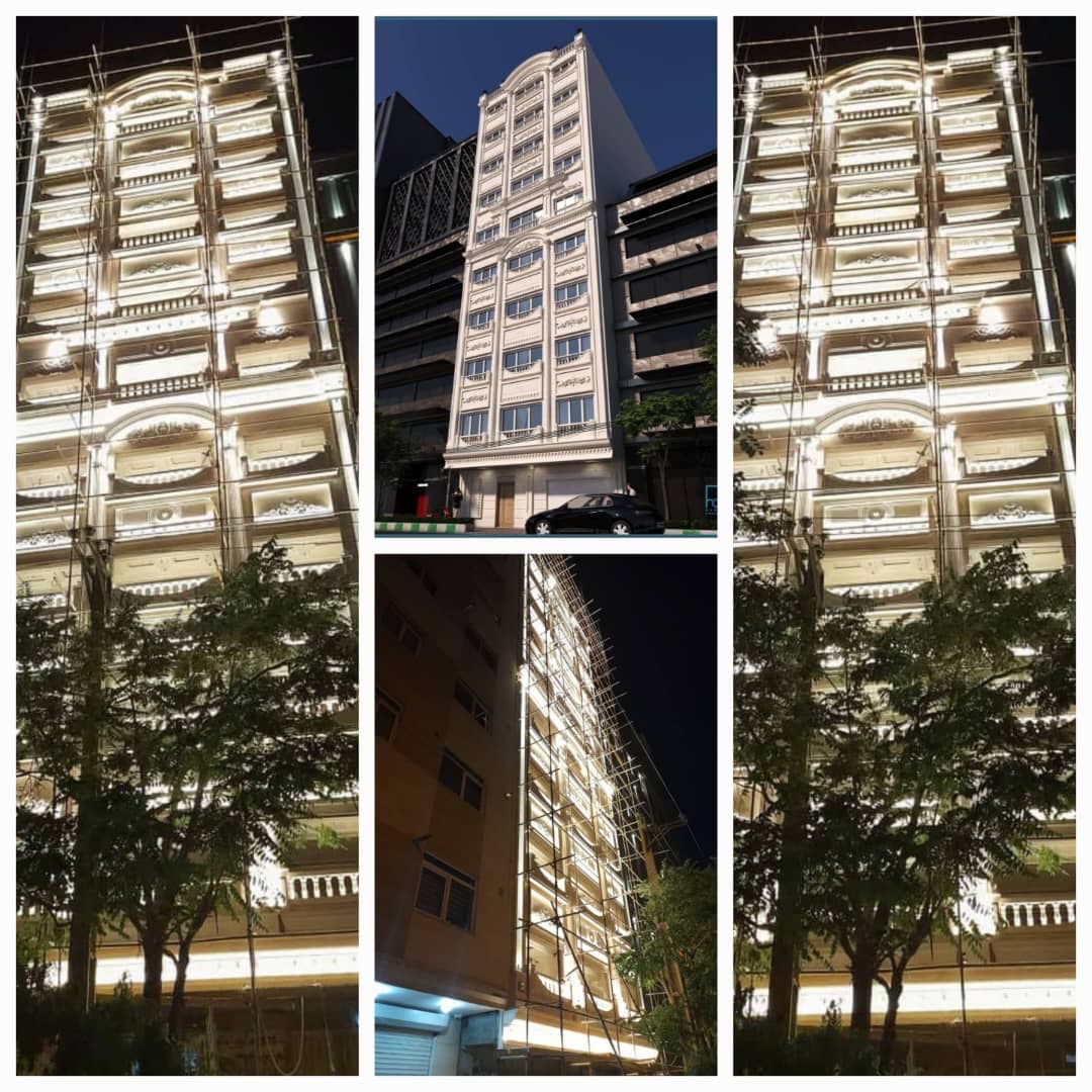 طراحی و اجرا نمای ساختمان قربان زاده در تبریز