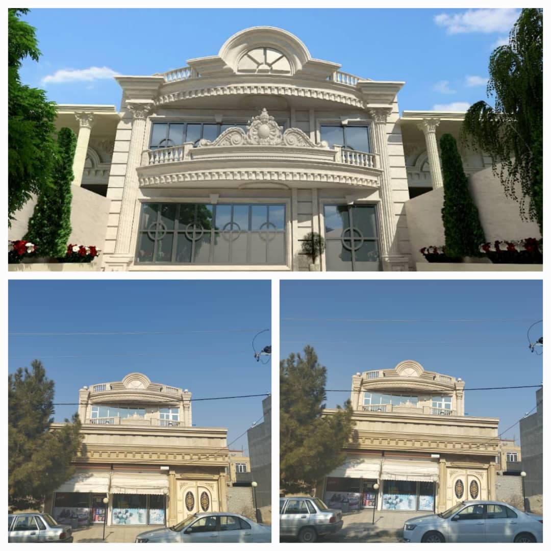 طراحی و اجرا نمای ساختمان قربان زاده در تبریز