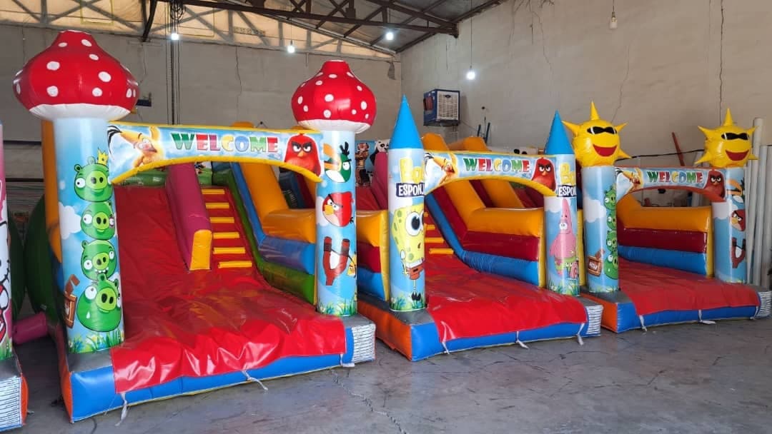 تولید و پخش سازه های بادی شهربازی و خانه بازی ایرانمهر در تهران