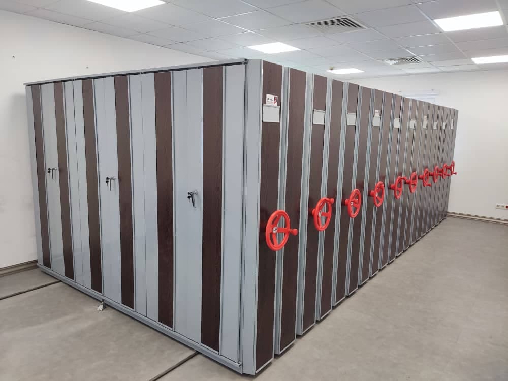 طراحی و تولید کمد بایگانی ریلی و متحرک آسیا بایگان سانا در غرب تهران