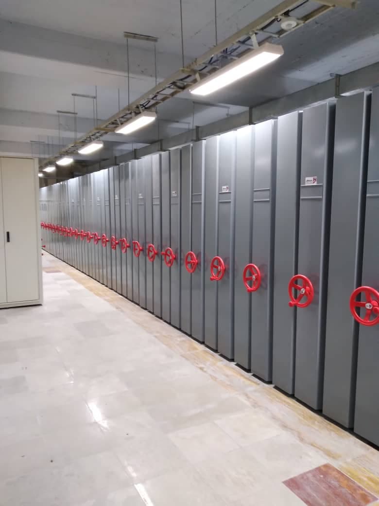 طراحی و تولید کمد بایگانی ریلی و متحرک آسیا بایگان سانا در غرب تهران