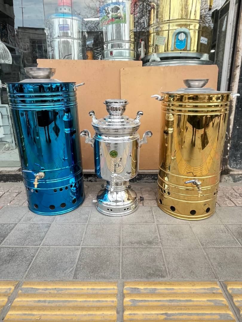 تولید و فروش سماور هیئتی بزرگ برقی صدرا استیل کار در زنجان