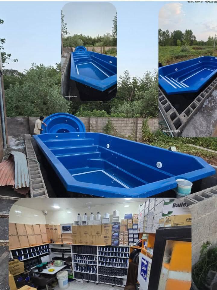 نصب و اجرا استخر فایبرگلاس آکوا نیلگون در منطقه آزاد انزلی