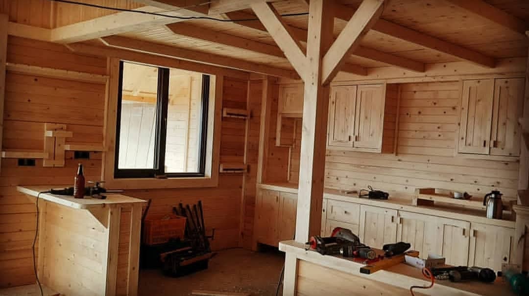 طراحی و ساخت کلبه سوئیسی کانادایی اسدی در قزوین