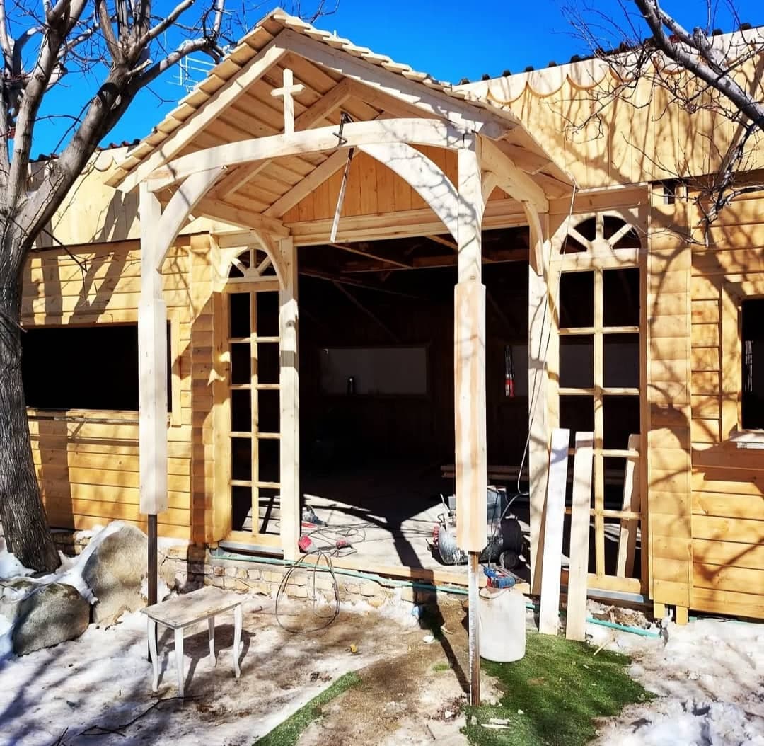 طراحی و ساخت کلبه سوئیسی کانادایی اسدی در قزوین