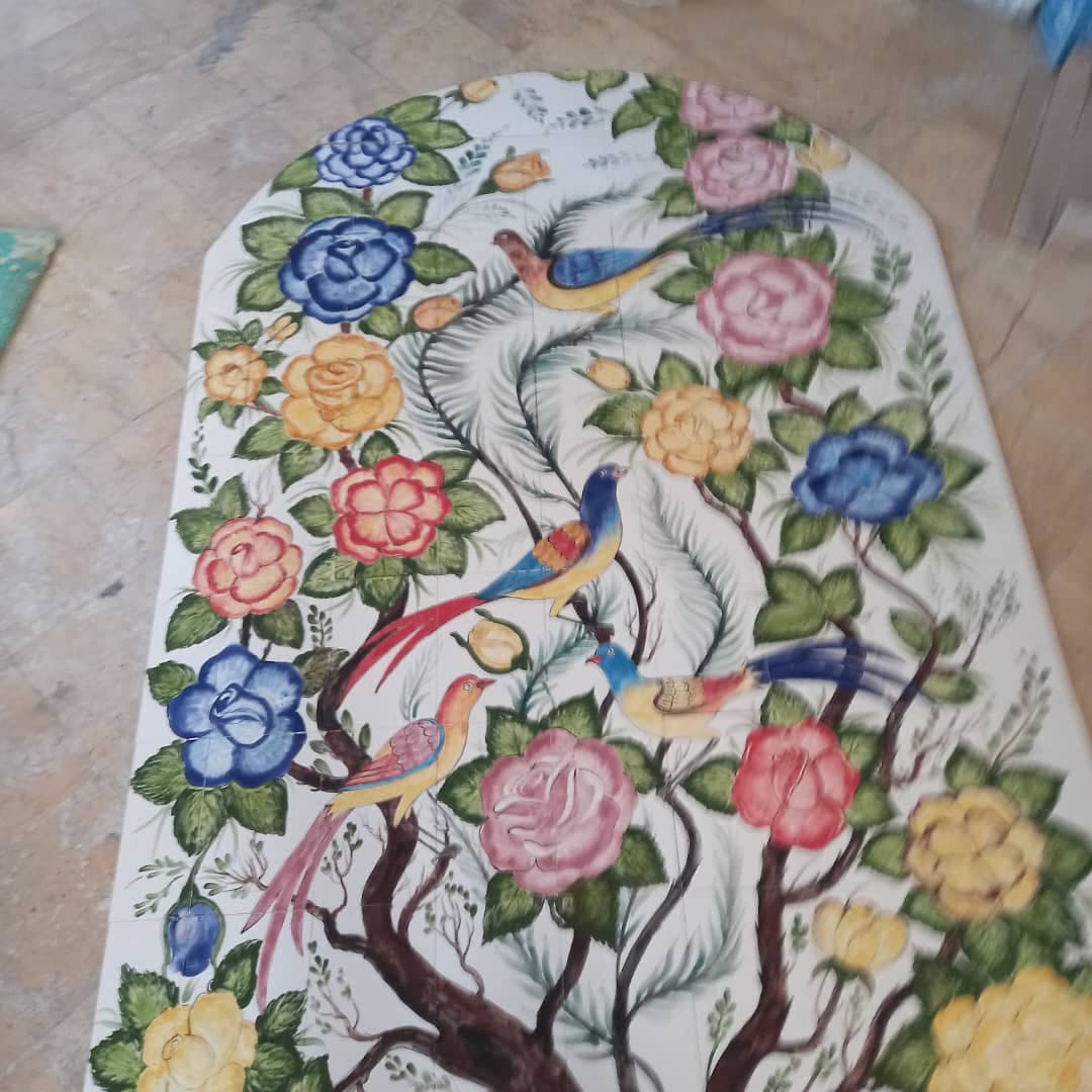 تولید فروش کاشی هفت رنگ آجر های سنتی مدرن لاجورد در مشهد