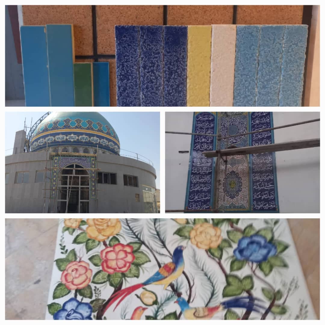 تولید فروش کاشی هفت رنگ آجر های سنتی مدرن لاجورد در مشهد