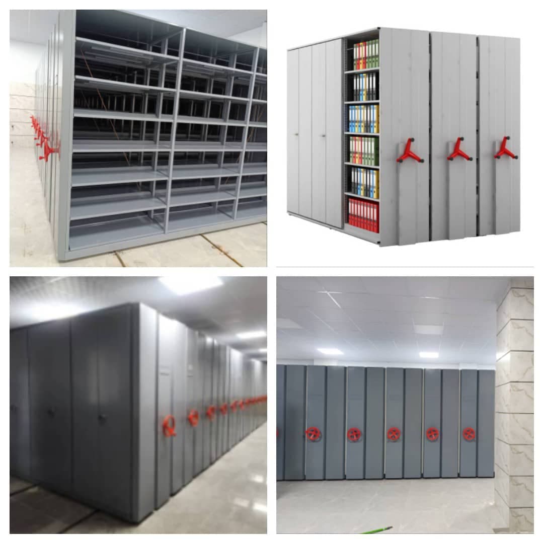 طراحی و تولید کمد بایگانی ریلی و متحرک آسیا بایگان سانا در غرب تهران