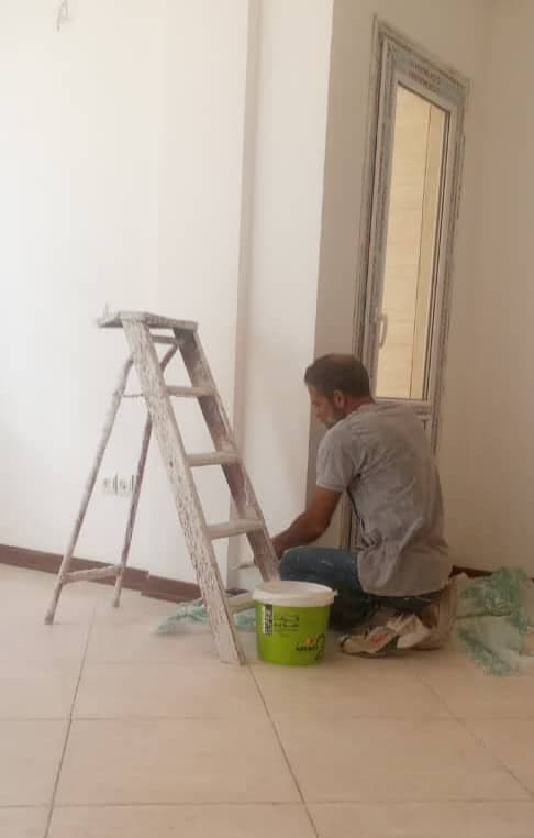 نقاشی و رنگ آمیزی ساختمان داریوش در کرمان