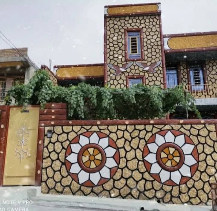 اجرای نمای رومی ساختمان سبحانی در یاسوج