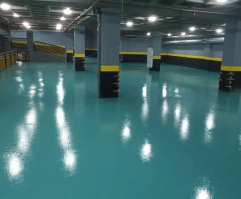 اجرای کفپوش اپوکسی صنعتی آنتی استاتیک آنتی باکتریال زارع در شیراز