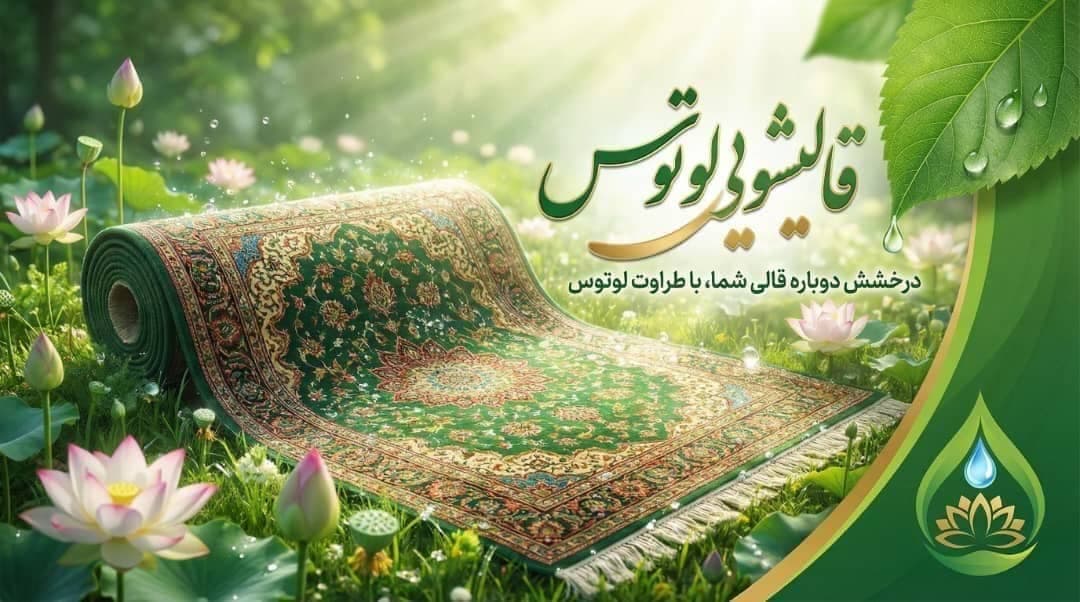 شستشوی فرش با دستگاه تمام اتوماتیک و مکانیزه لوتوس در نظرآباد