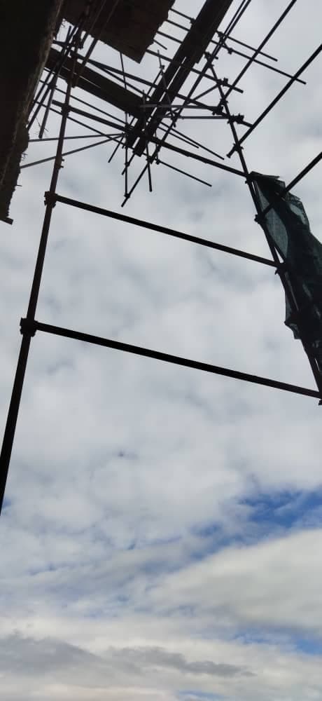 اجرای داربست فلزی شاهدی در نور