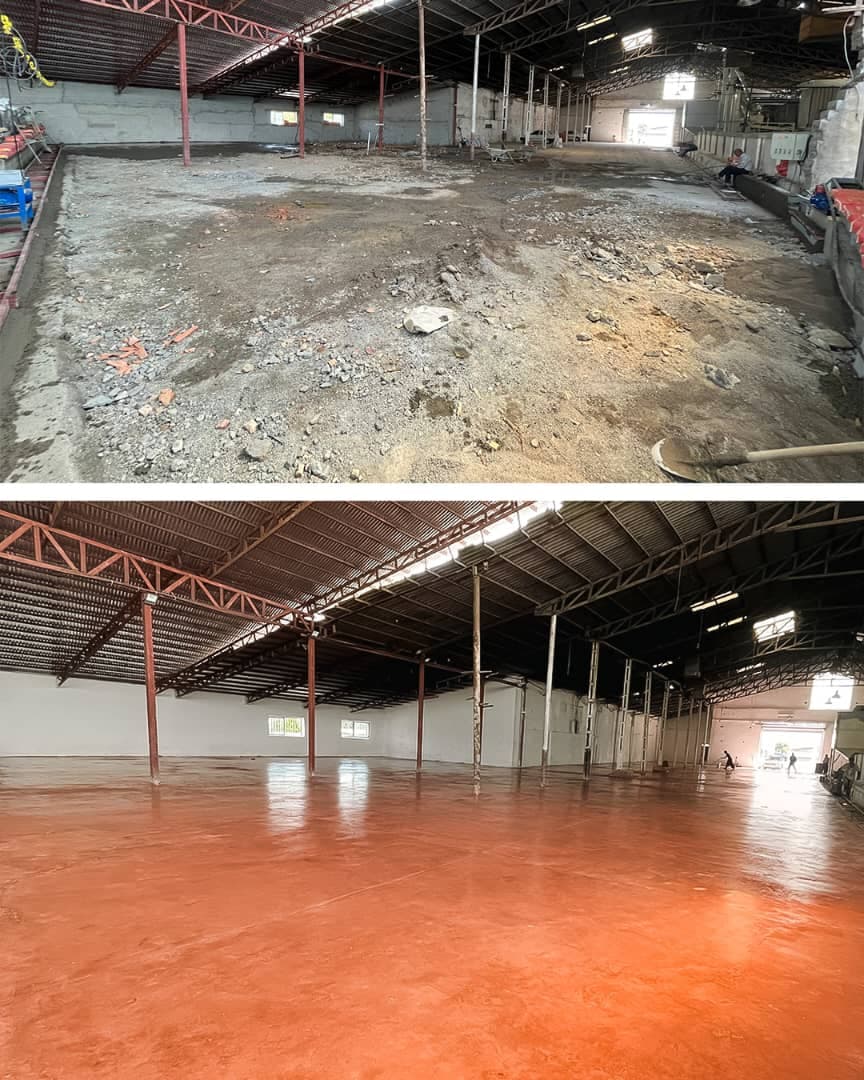 اجرای کفسازی با ماله پروانه گروه پیمانکاری ثقفی در کرمان