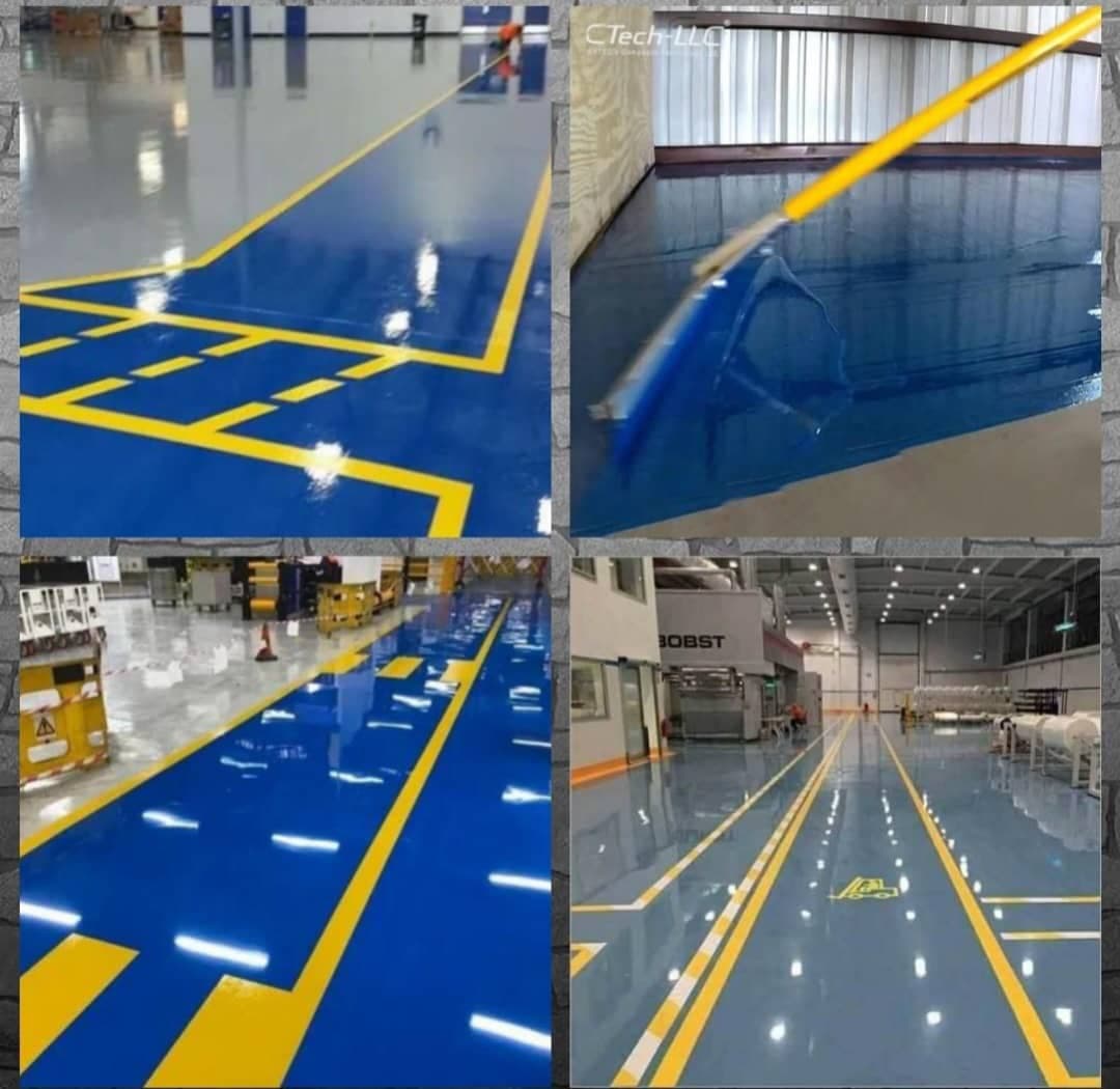 تهیه و اجرای کفپوش اپوکسی و پلی اورتان پلان پلاس زارع در یزد