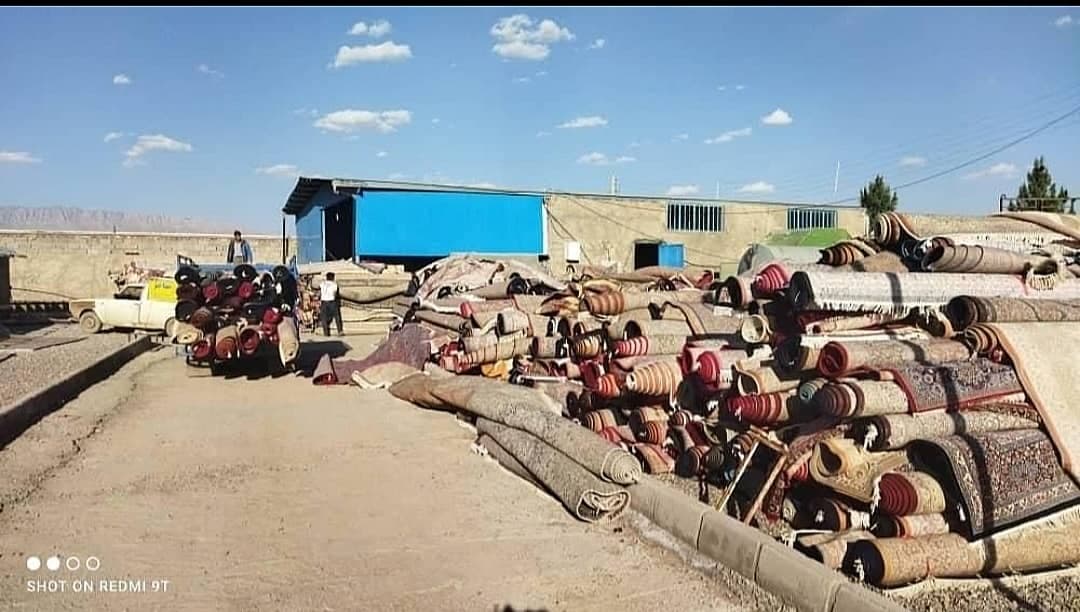 قالی شویی مهاجر در کرمان