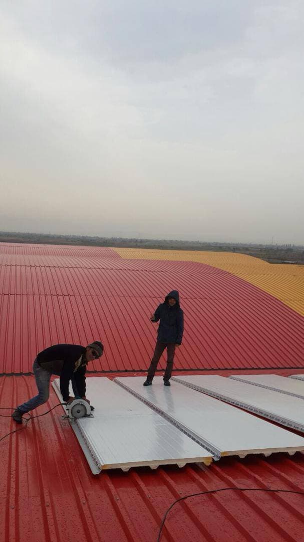 ساندویچ پانل سقفی و دیواری شاه محمدی در قزوین