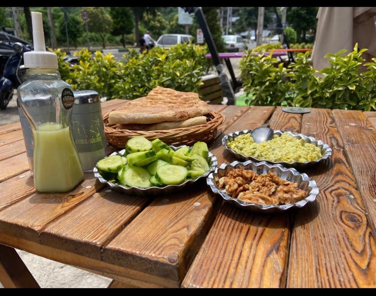 کافه سنتی چای در لیلا کوه لنگرود