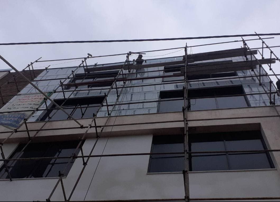 نصب و اجرای نمای کامپوزیت رئال تابلو در آمل