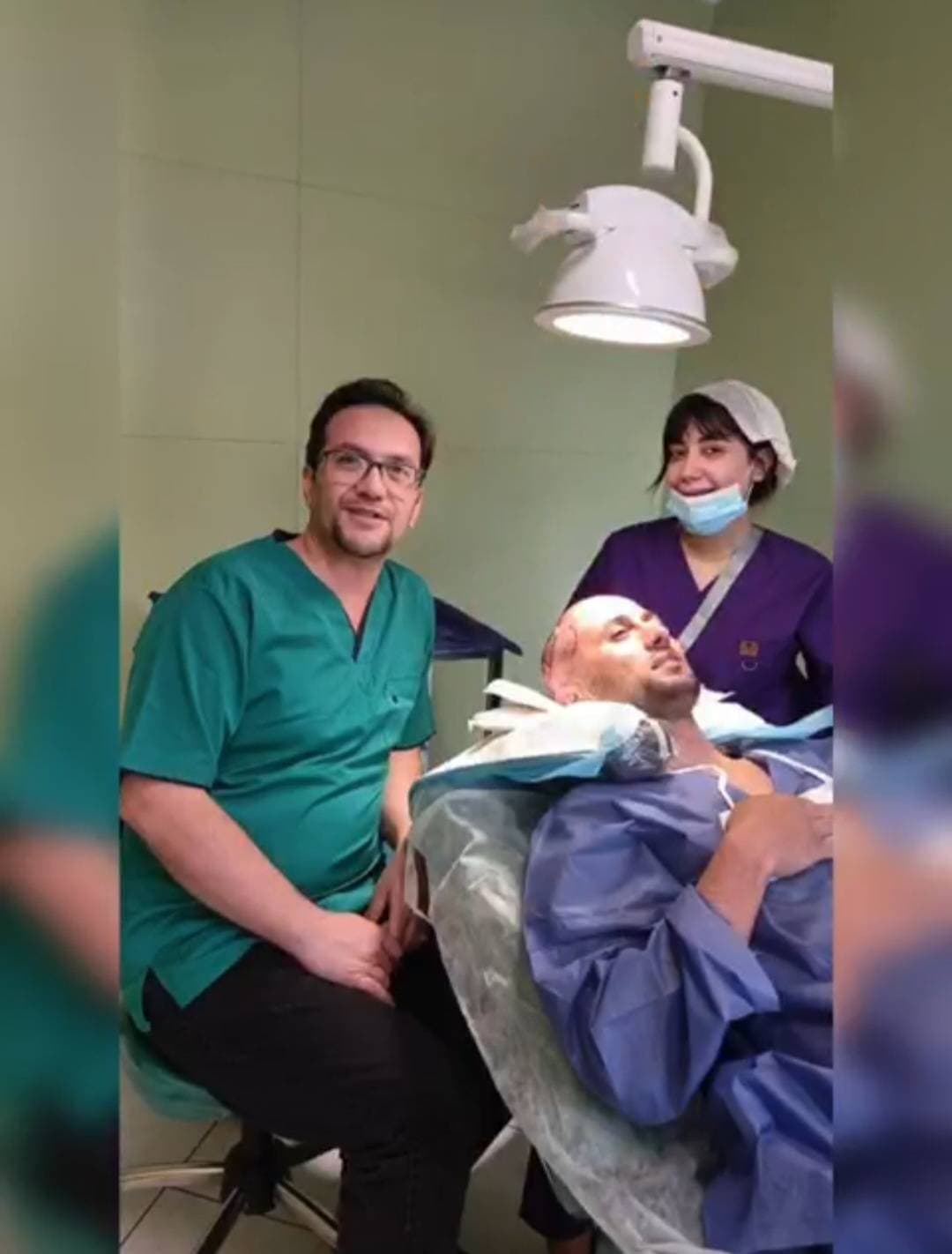 کاشت مو و ابرو امین مومنی در جنت آباد تهران