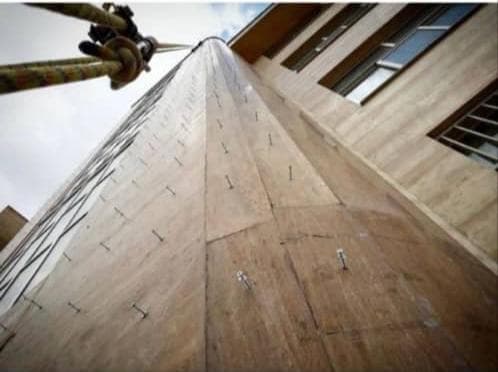 نورپردازی نما با طناب راپل بیگی در اصفهان