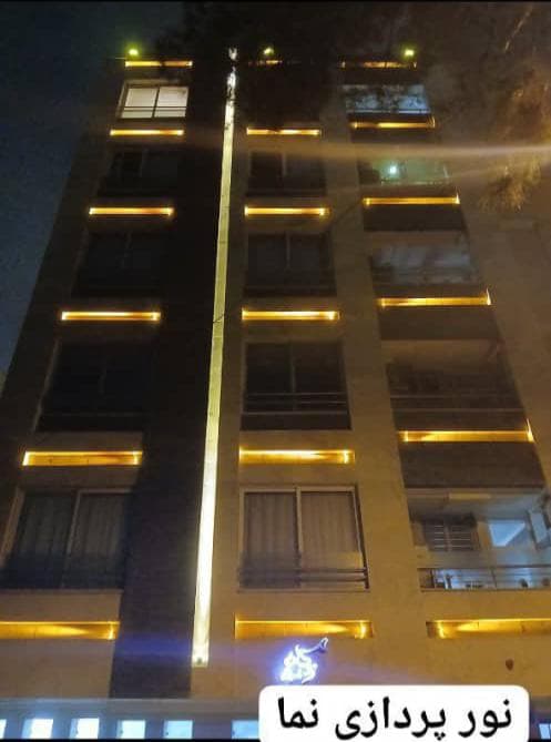 نورپردازی نما با طناب راپل بیگی در اصفهان