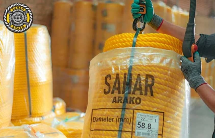 تولید طناب سحر آراکو شرکت سحر اکسیژن در شهرک صنعتی اشتهارد