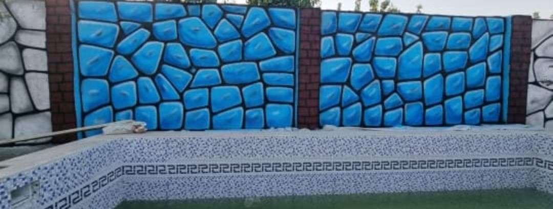 نقاشی باغ سیار طاها در شهریار