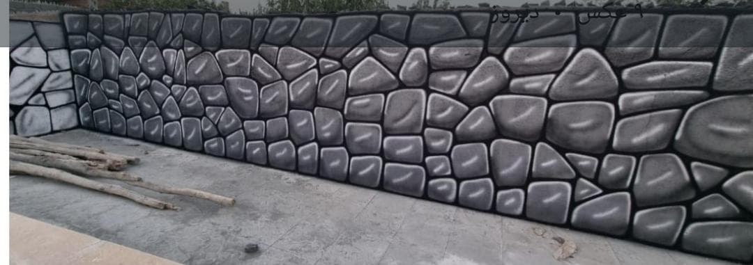 نقاشی باغ سیار طاها در شهریار