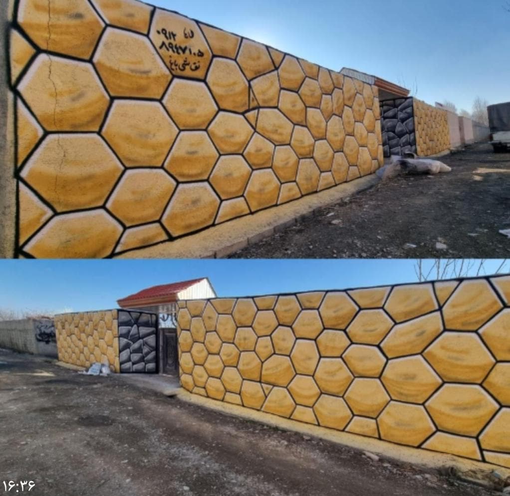 نقاشی باغ سیار طاها در شهریار