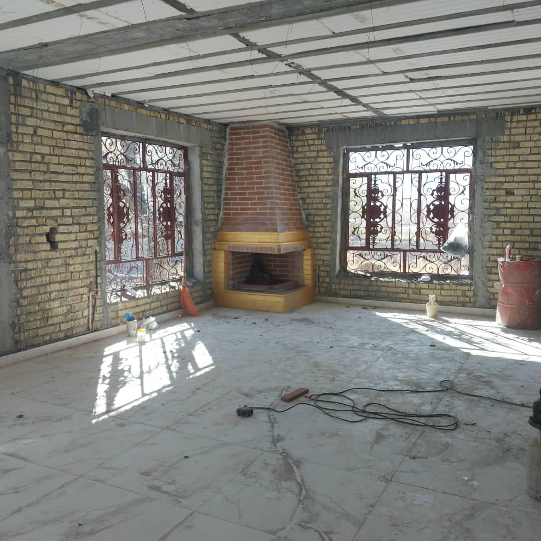 اجرای محوطه سازی شومینه و کاهگل صنعتی مطهری در یاسوج