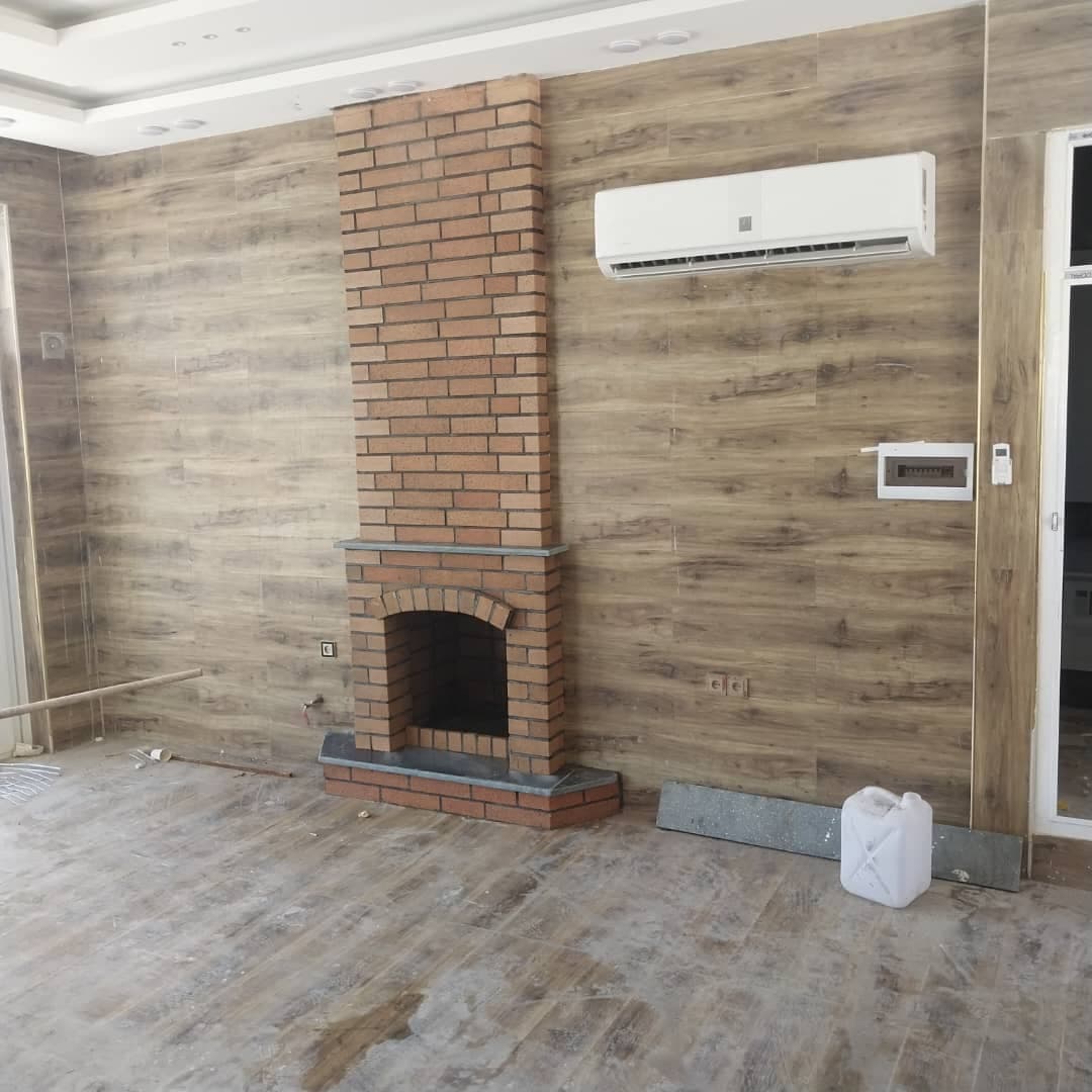 اجرای محوطه سازی شومینه و کاهگل صنعتی مطهری در یاسوج