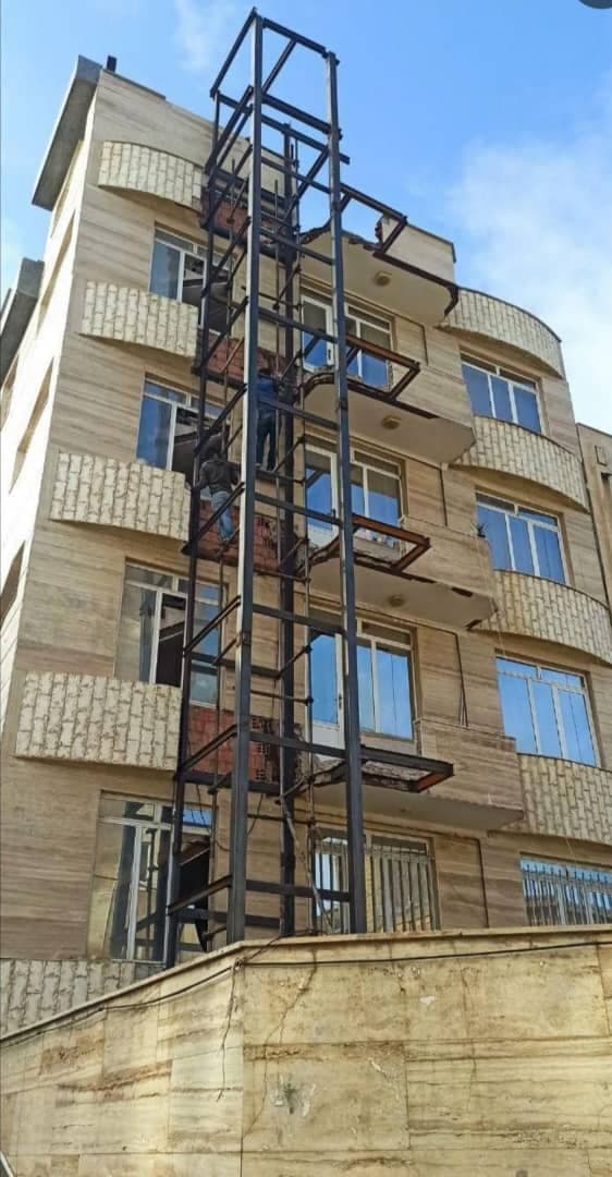 جوشکاری اسکلت و آهن کشی آسانسور محمودی اردبیل
