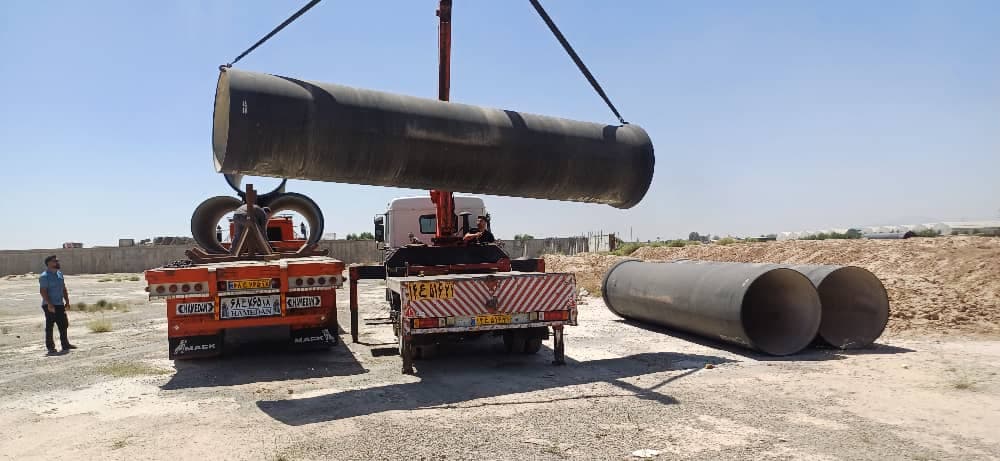 اجاره جرثقیل کفی دار و دکل بلند محمد در پاکدشت