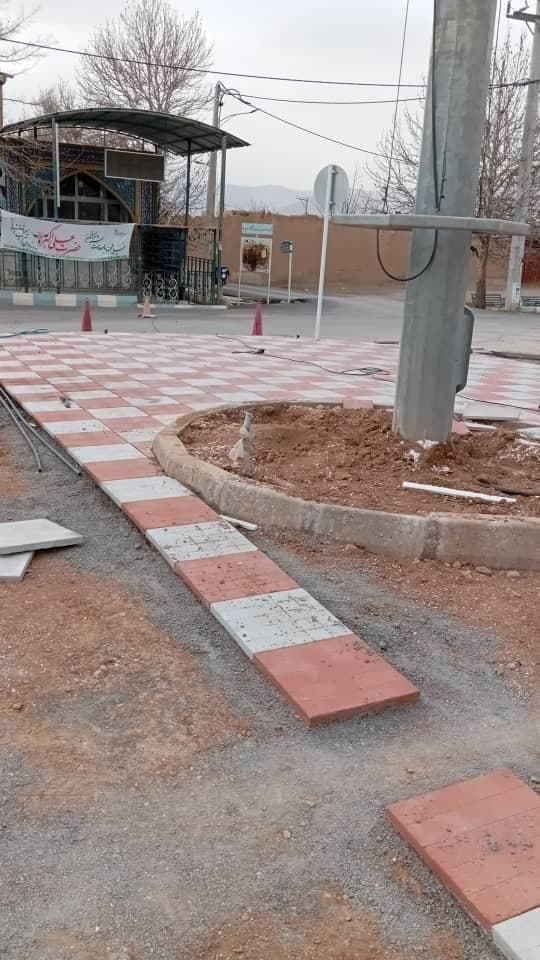 اجرای جدول کاری و بلوکفرش داودوند در نجف آباد