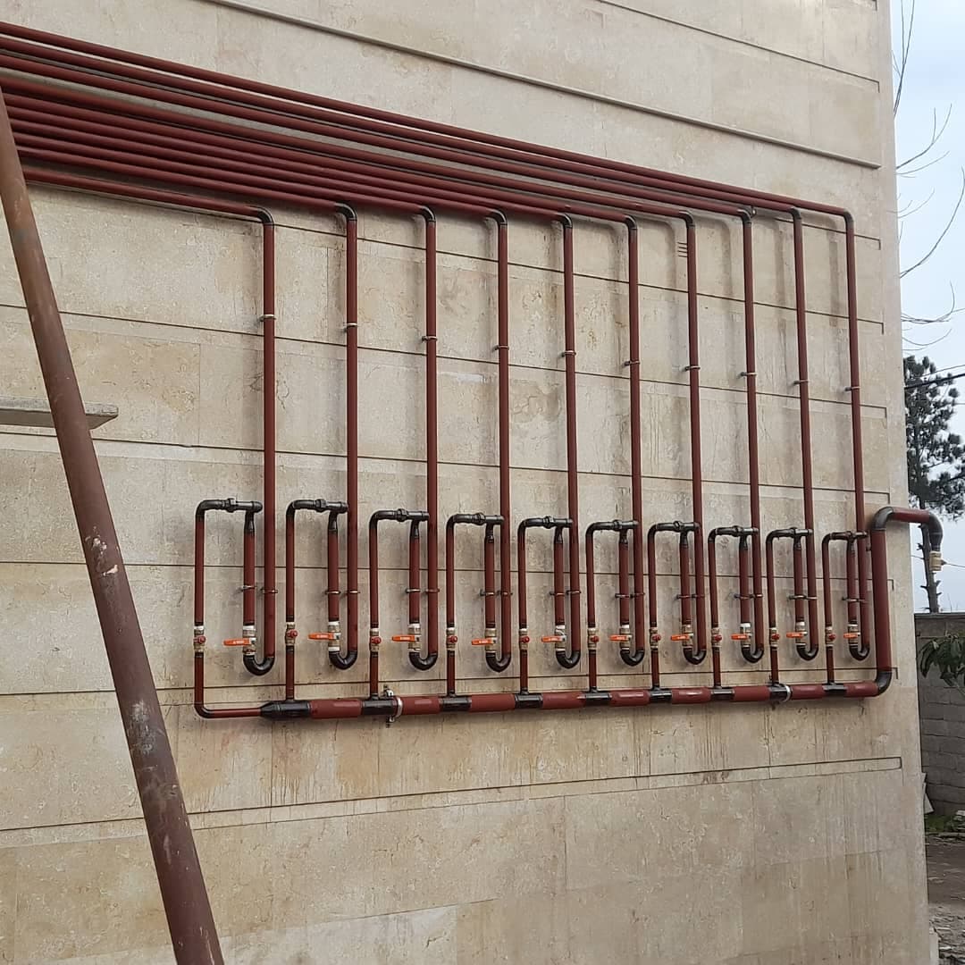 لوله کشی گاز ساختمان پاسارگاد یکتا در لاهیجان