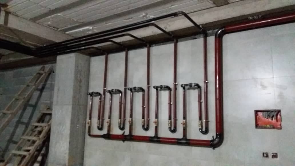 لوله کشی گاز ساختمان پاسارگاد یکتا در لاهیجان