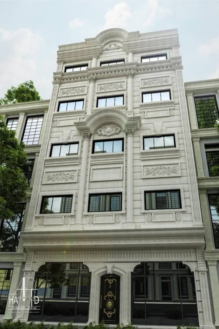 طراحی و اجرای نمای ساختمان حمید حنیفه نژاد در تبریز