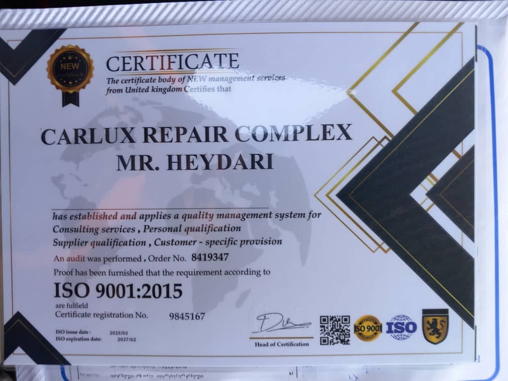 خدمات تخصصی  خودرو کارلوکس در کرج