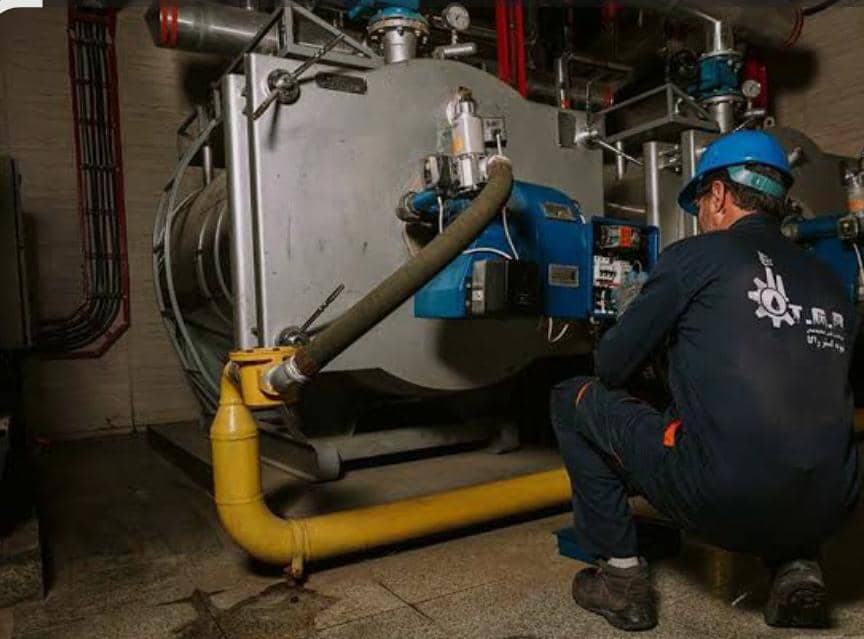 تعمیرات موتورخانه و مشعل رضا در کلاردشت