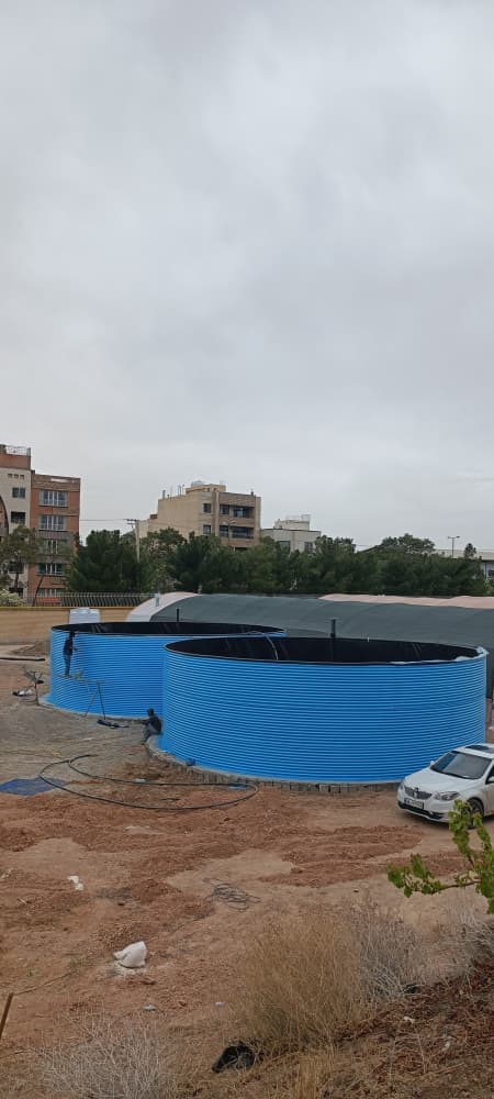 فروش نصب استخر پیش ساخته ژئوممبران بهاران کشت صنعت آبیار در اردبیل