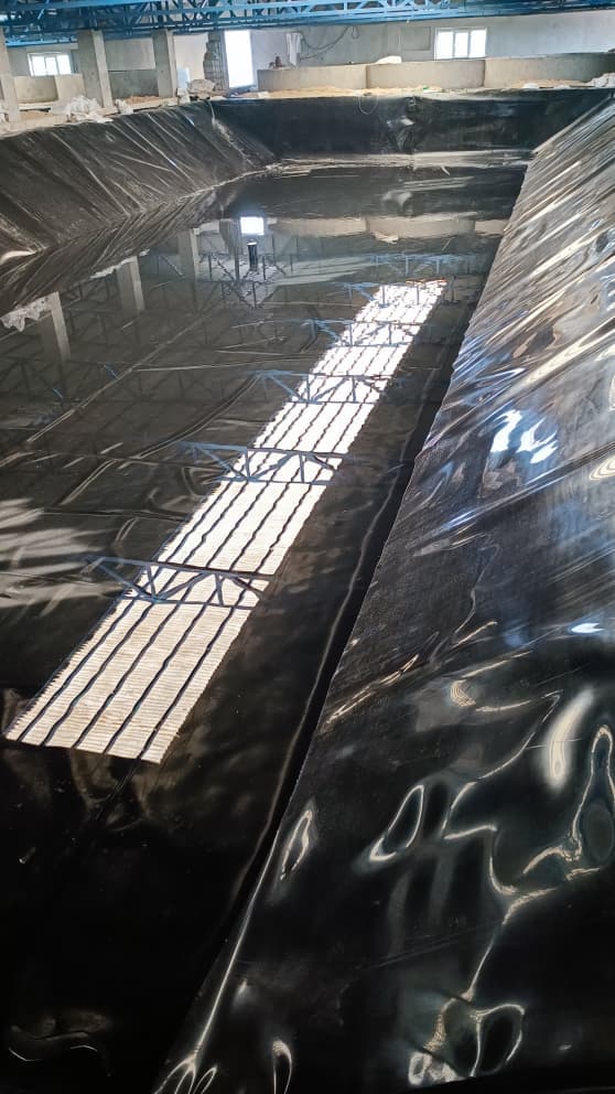 فروش نصب استخر پیش ساخته ژئوممبران بهاران کشت صنعت آبیار در اردبیل